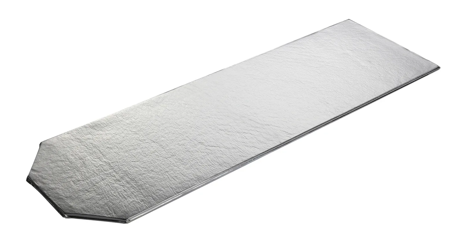 Fiberglass VIP with factory-made angled corners.